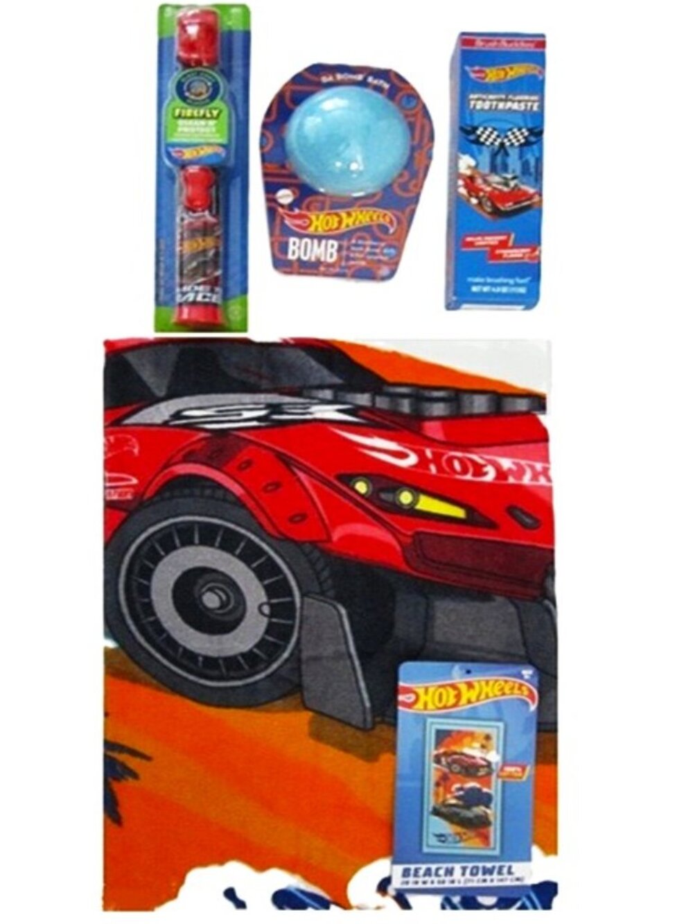 Hot Wheels Beach Towel & Bath Accessories NEW 58" x 28"